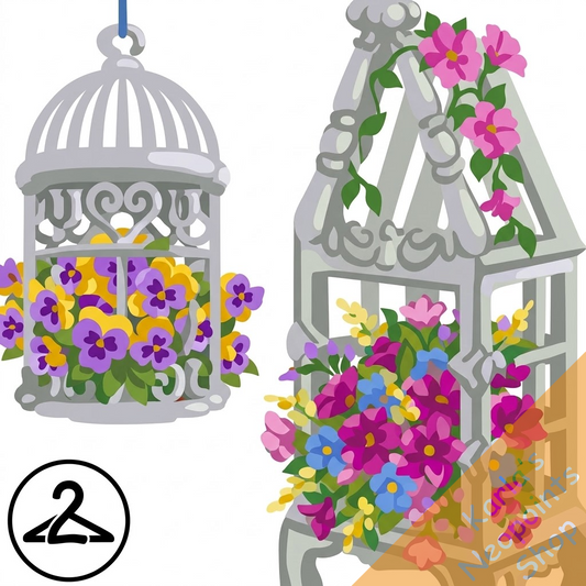 Romantic Cottage Planters