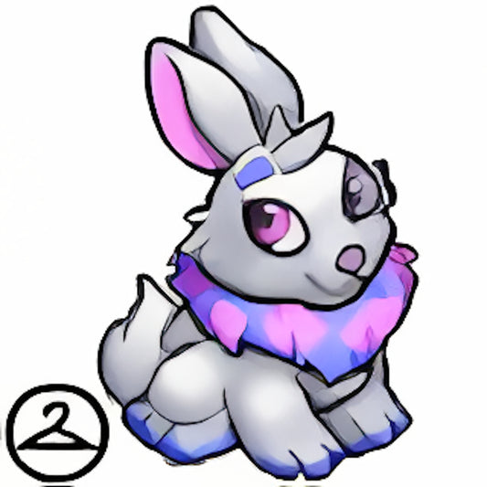 Habbo Hotel Blue Cybunny