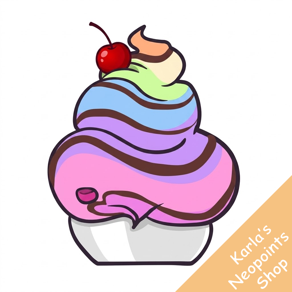 Rainbow Xweetok Cupcake