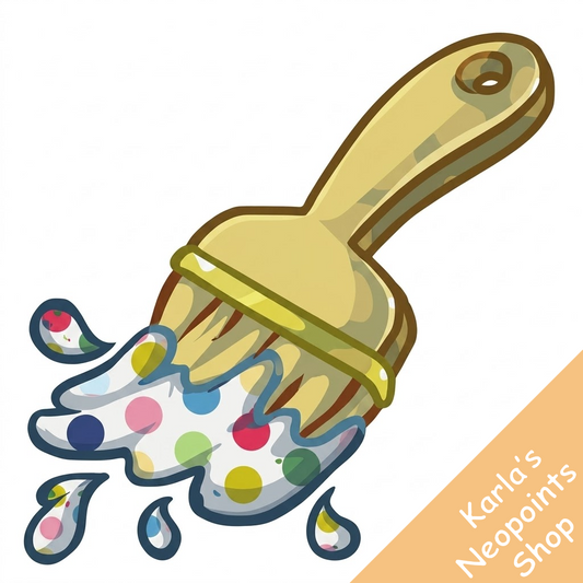 Polka Dot Paint Brush