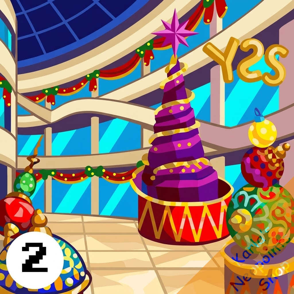 New Years at the NC Mall Background