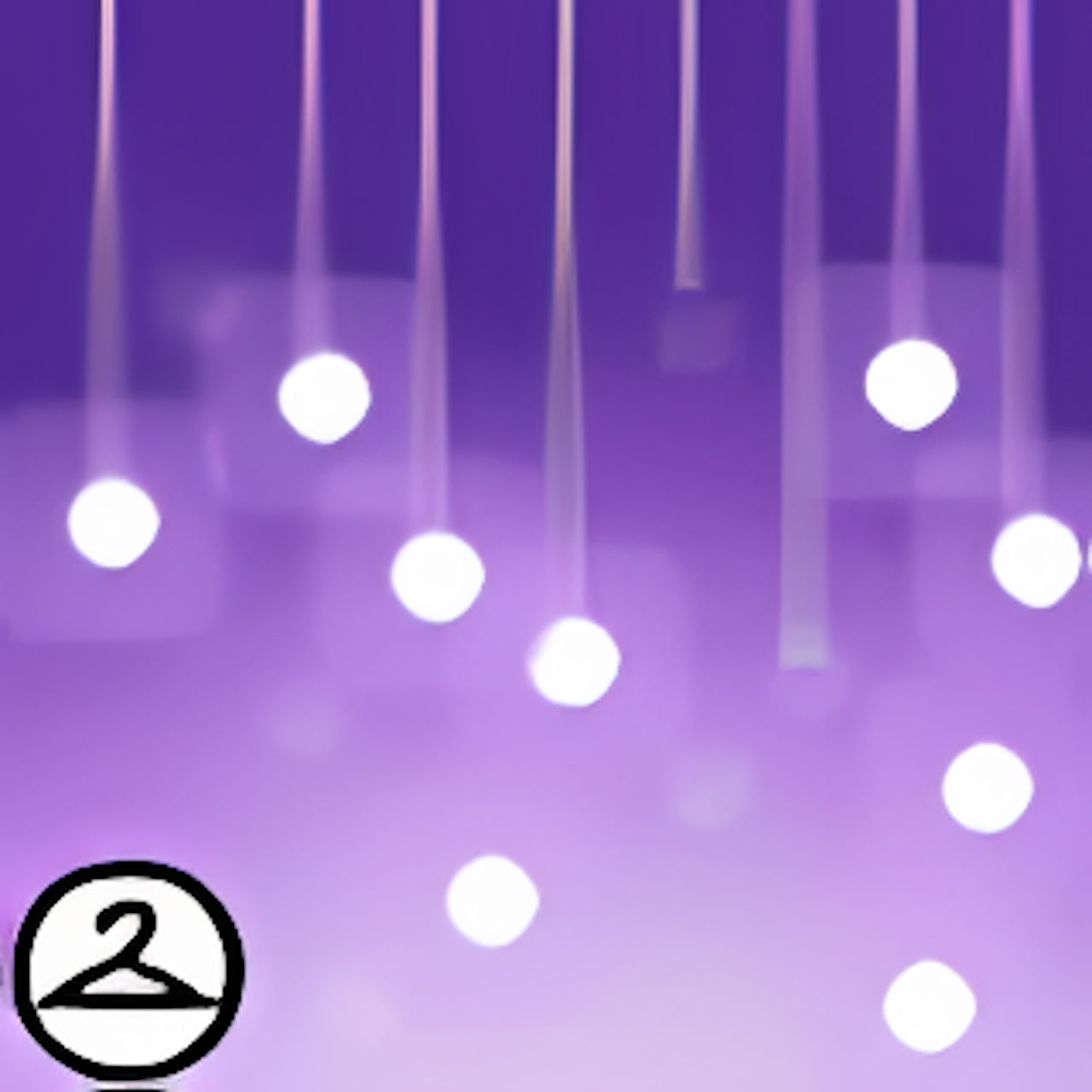 Dyeworks Purple: Light Shower Garland