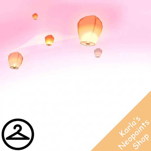 Dyeworks Pink: Shenkuu Lantern Sky Garland