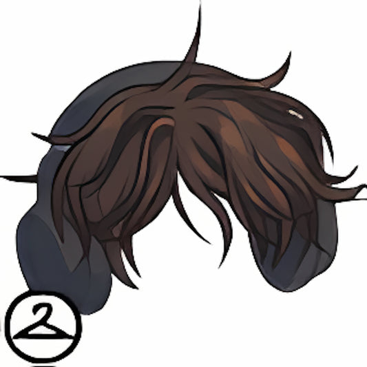 Messy Short Wig and Headphones