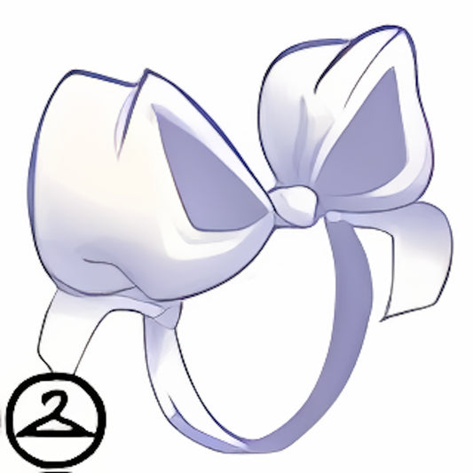Dyeworks White: Oversized Head Bow