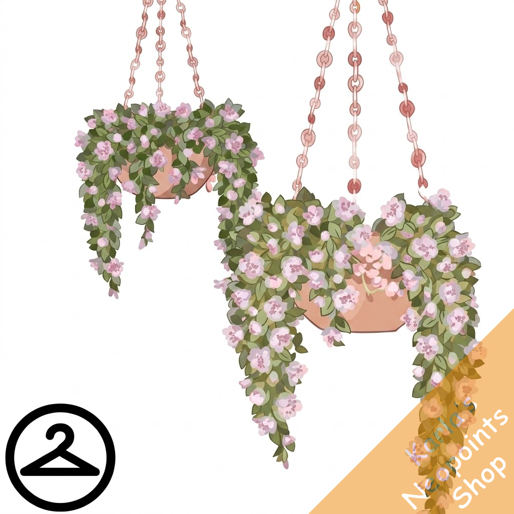 Soft Flower Baskets Garland
