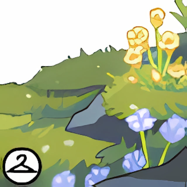Spring Flowers On A Ledge Foreground