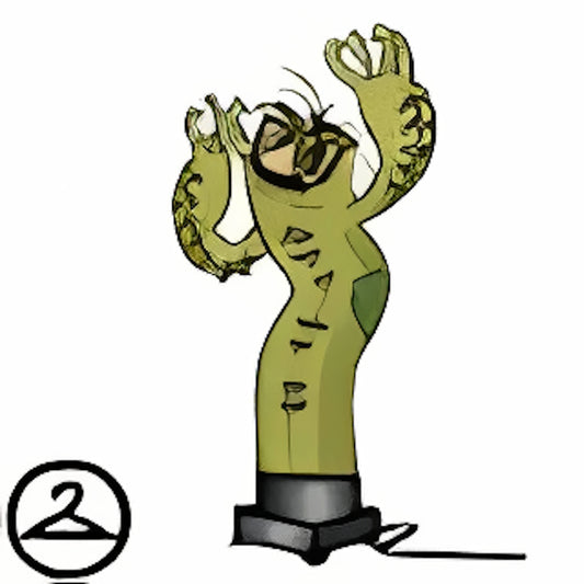 Wacky Inflatable Tube Bob Trinket