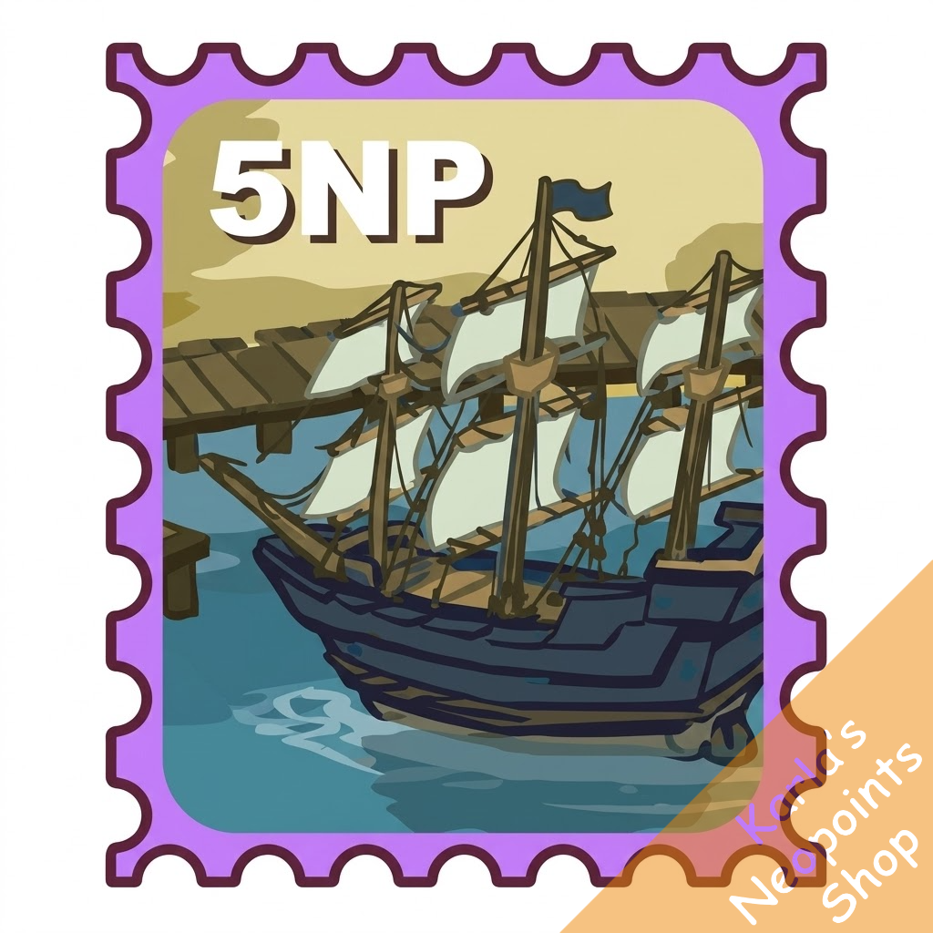 Docked Ship Stamp