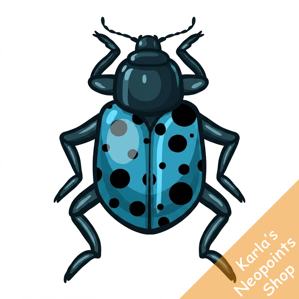 Spotted Blue Collectable Scarab