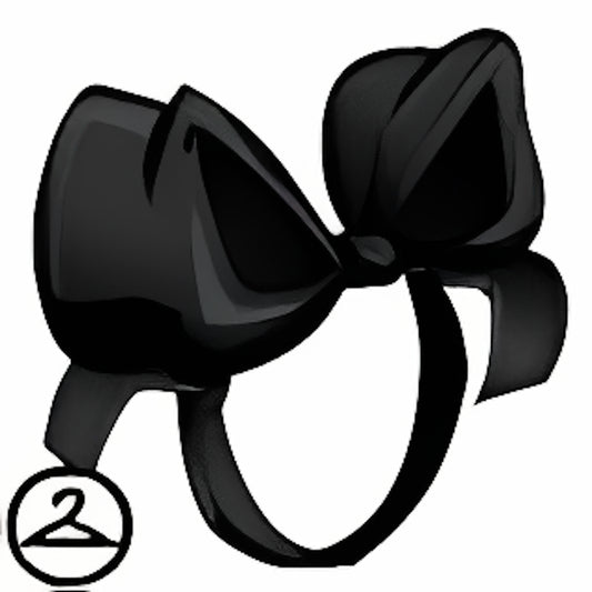 Dyeworks Black: Oversized Head Bow