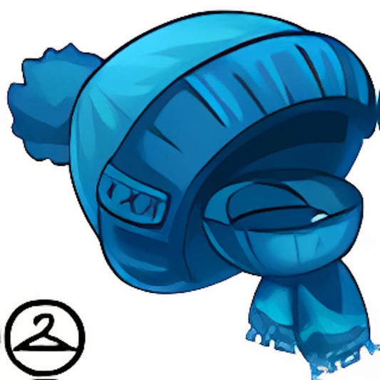 Dyeworks Blue: Baby Fleece Scarf and Beanie