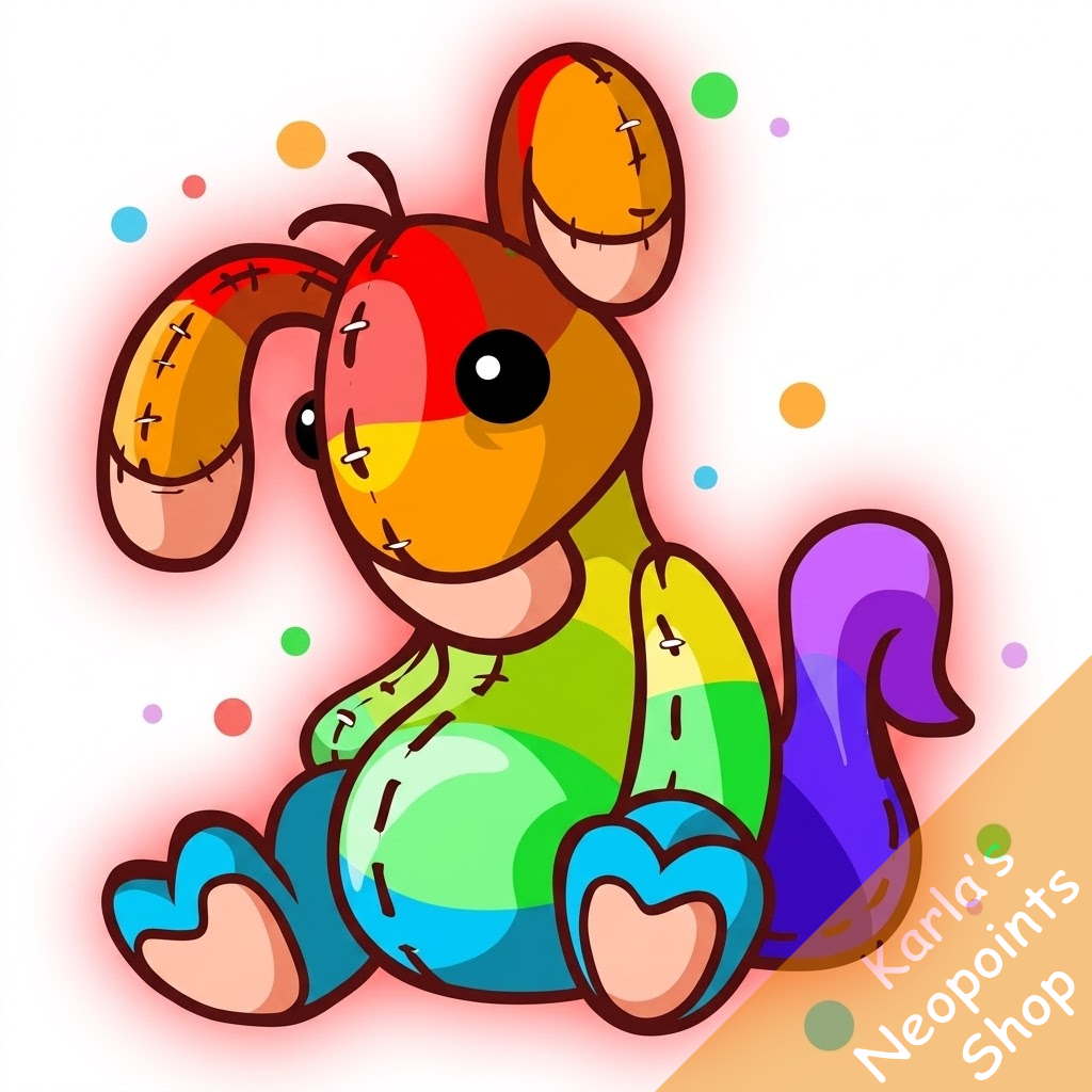 Magical Rainbow Blumaroo Plushie