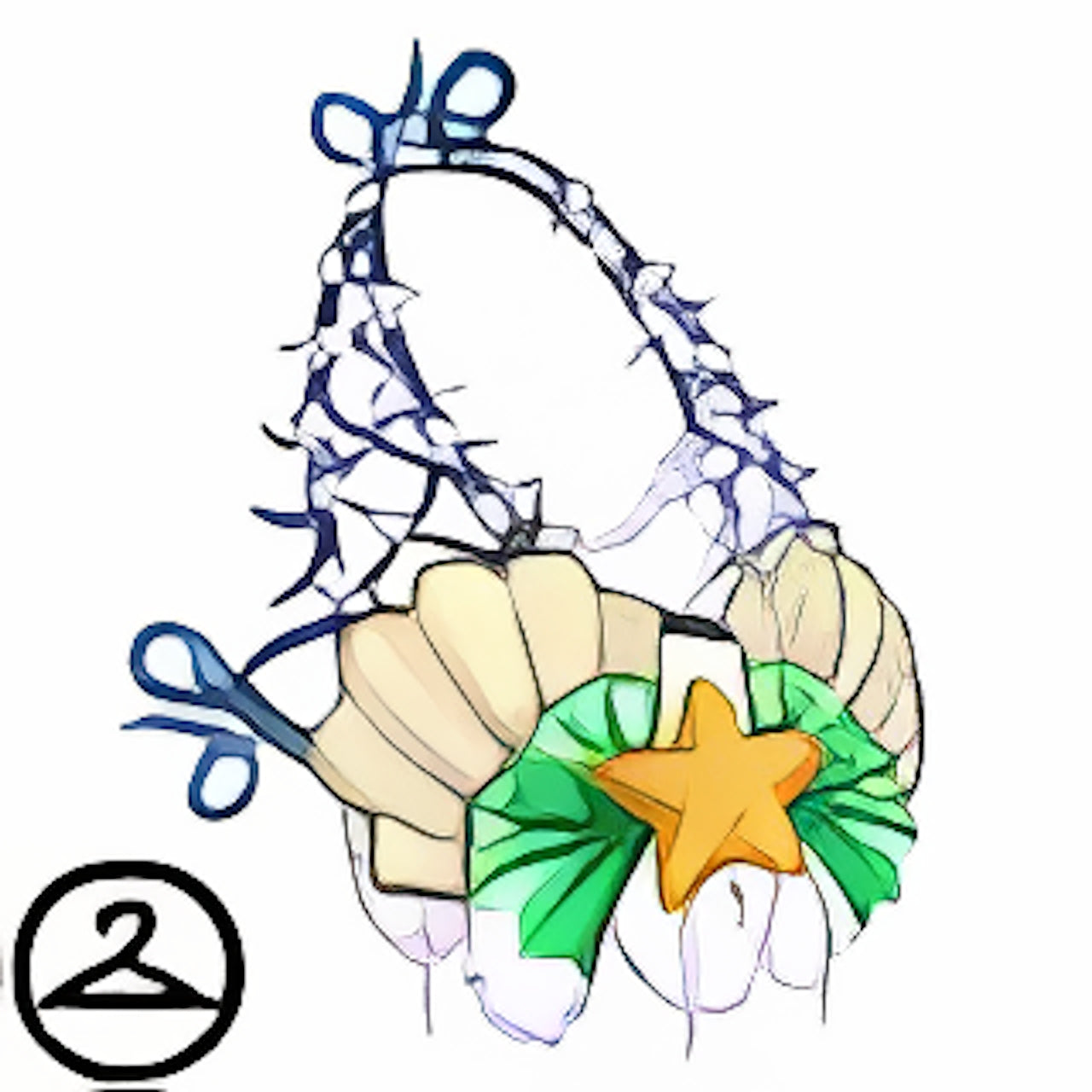 Dyeworks White: Maraquan Treasure Halter Top