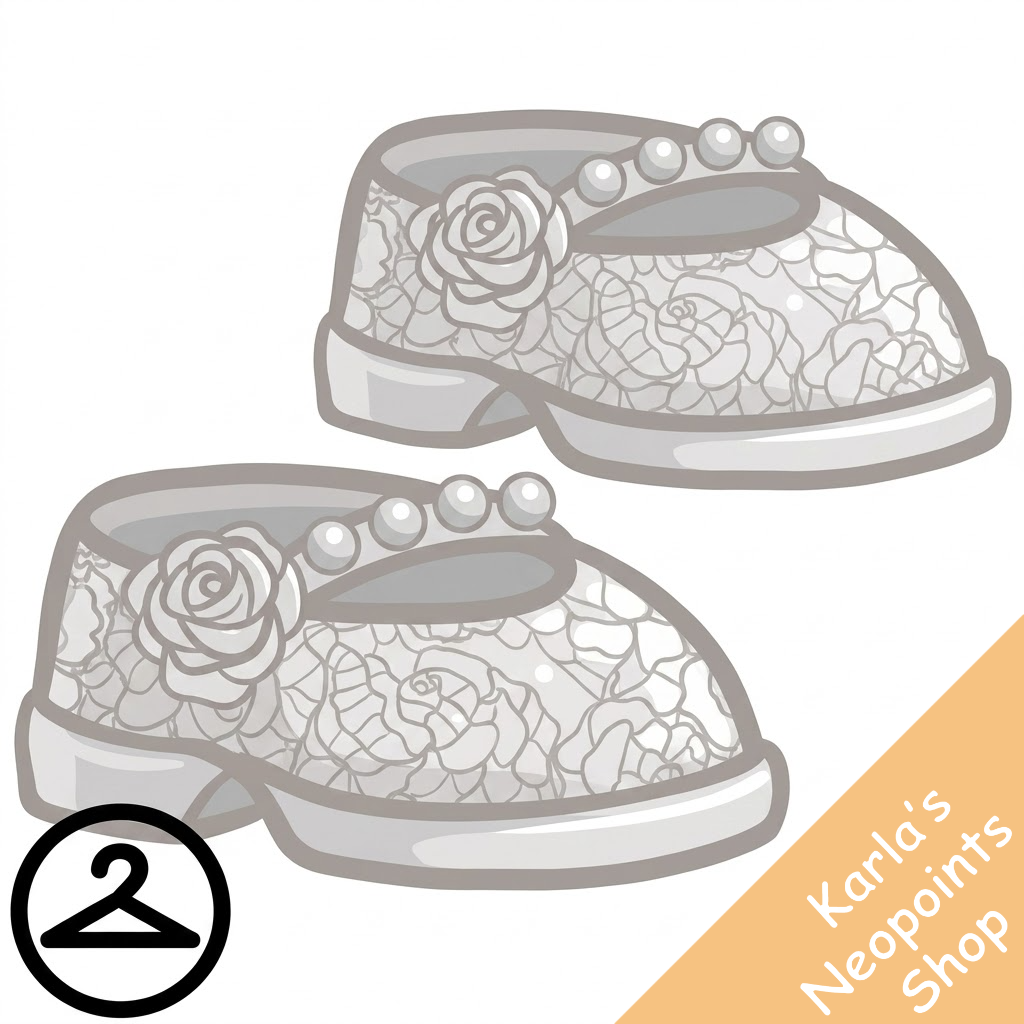 White Rose Slippers