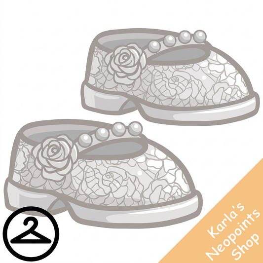 White Rose Slippers
