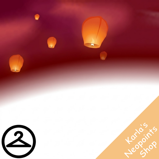 Dyeworks Red: Shenkuu Lantern Sky Garland