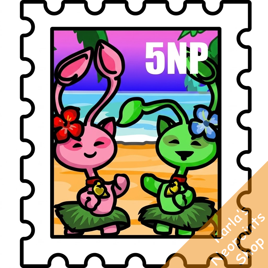 Mystery Island Aishas Stamp