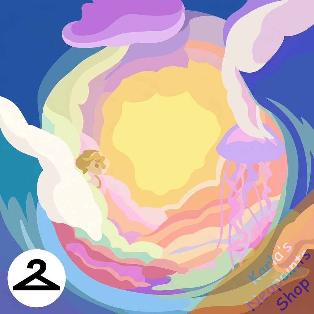 Colorful Sea Vista Background