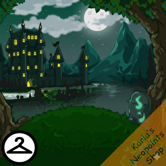 Meridell Castle Silhouette Background