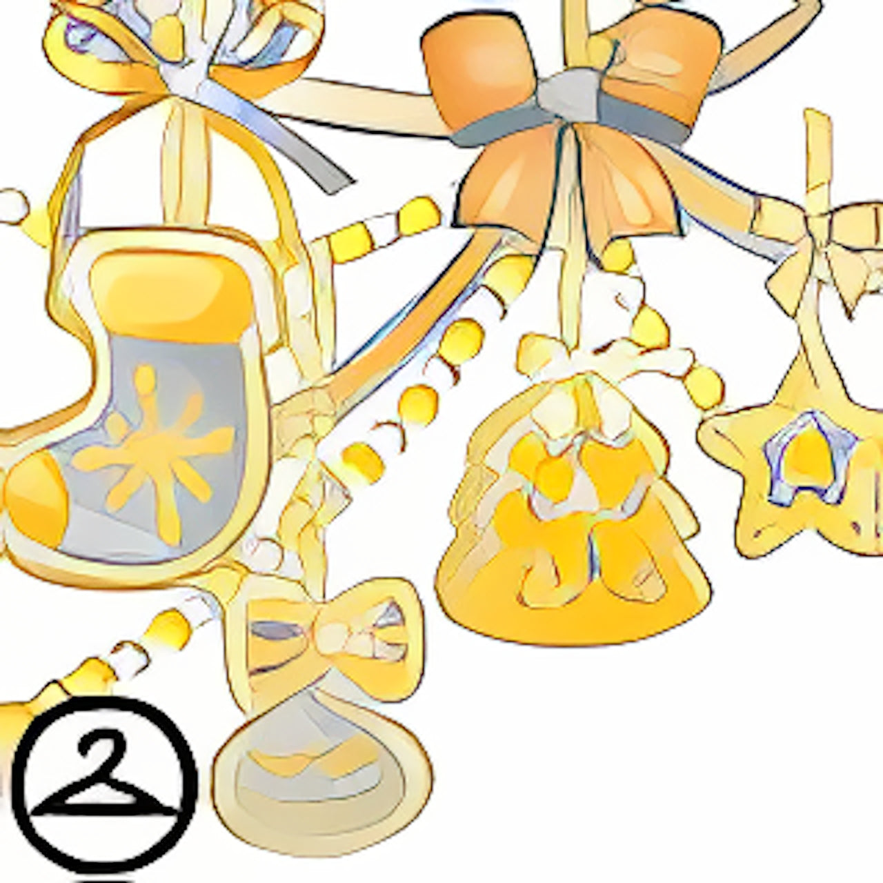 Dyeworks Yellow: Sugar Icing Holiday Cookies Garland