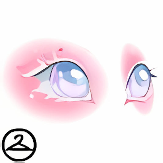 Pearly White Contacts and Ethereal Lashes