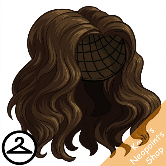 Long Brunette Wavy Wig