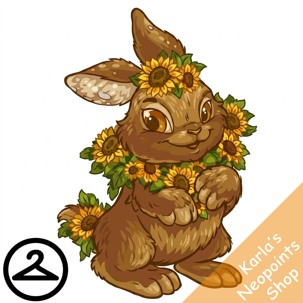 Prismatic Sunflower: Blooming Woodland Cybunny
