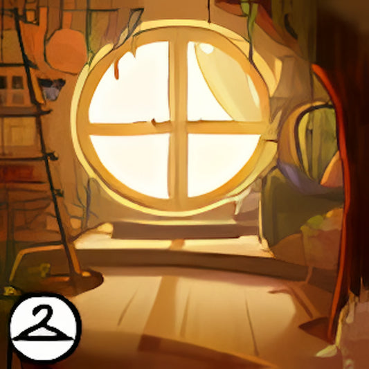 Cozy Tree House Windows Background Item