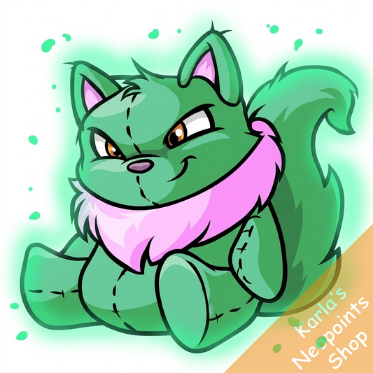 Magical Green Wocky Plushie
