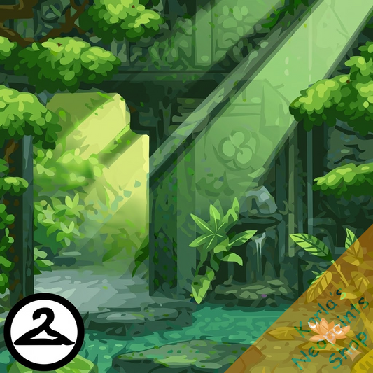 Dyeworks Green: Zen Paradise Background