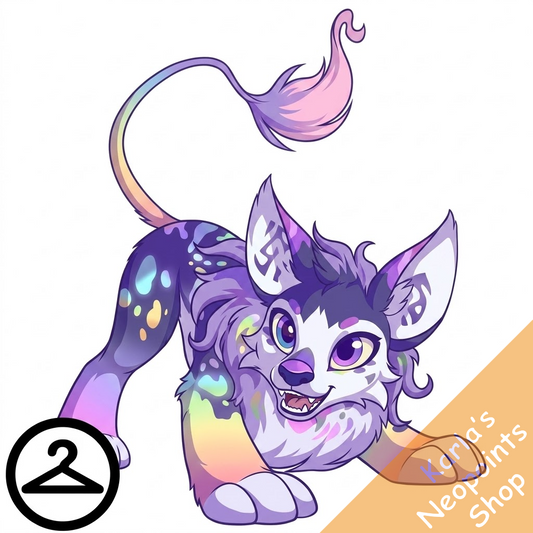 Prismatic Pastel: Adoring Rainbow Varwolf