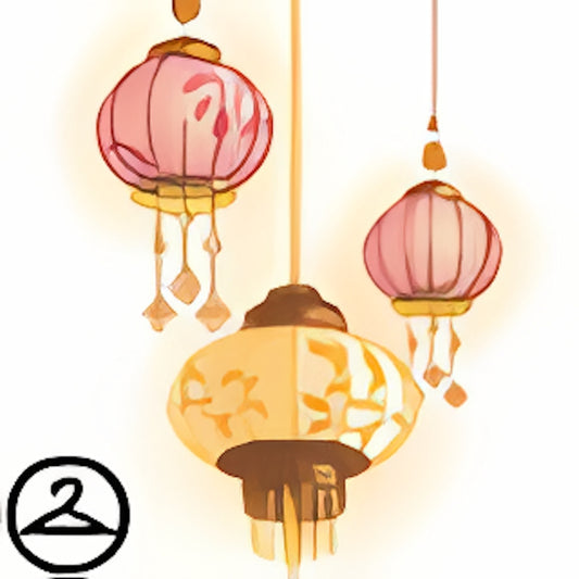 Pink Paper Lantern Garland