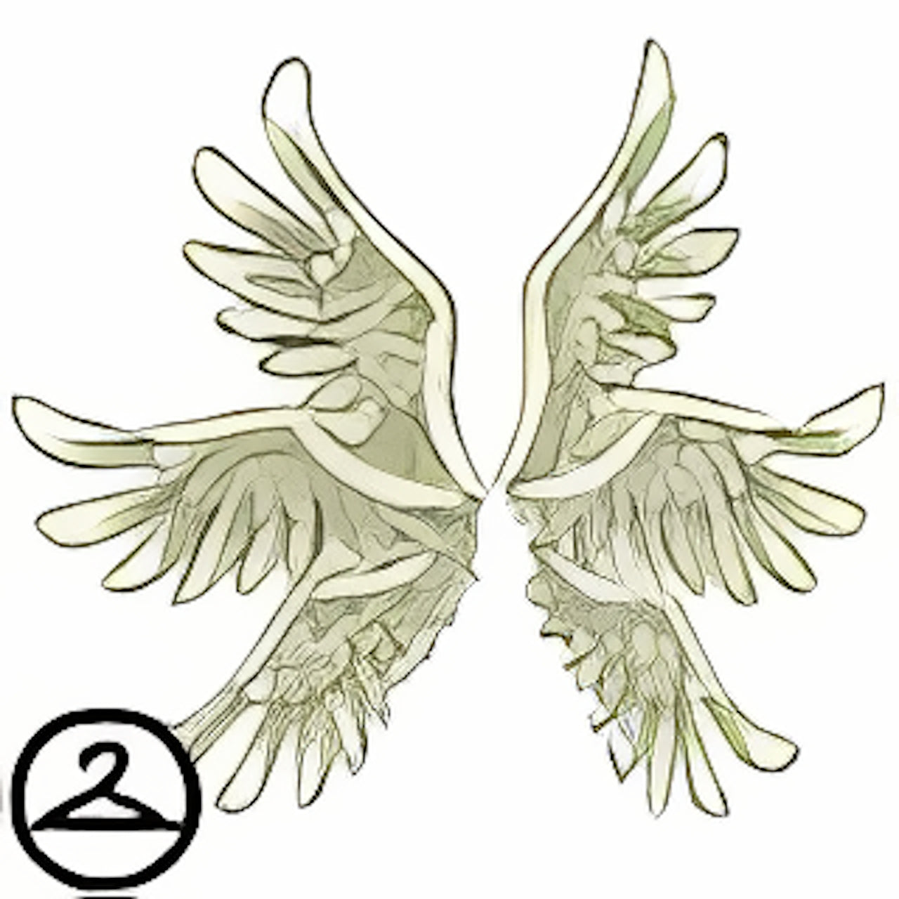 Dyeworks White: Dark Six Wings