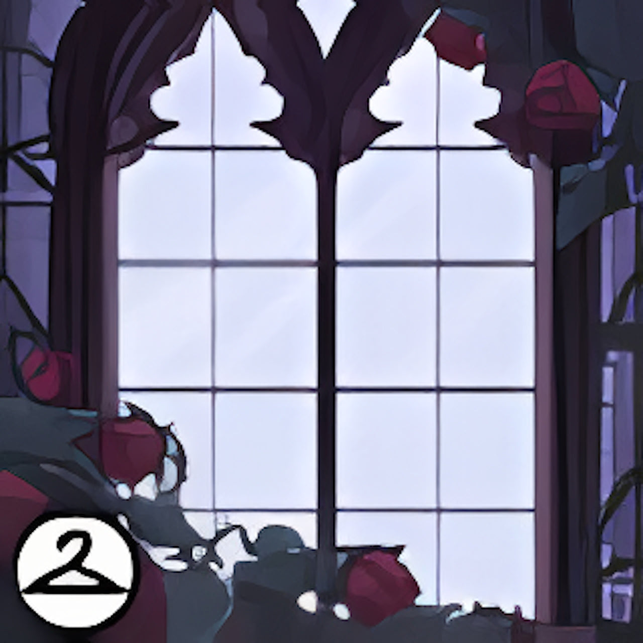 Dark Academic Window Foreground