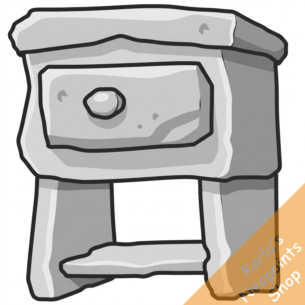 Stone Bedside Table