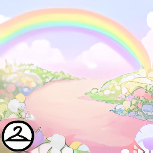 Rainbow Spring Flower Path Background