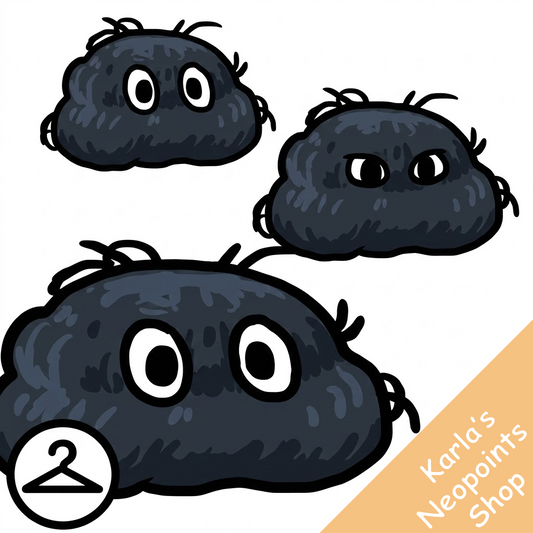 Floating Black Floof Petpetpets Trinket