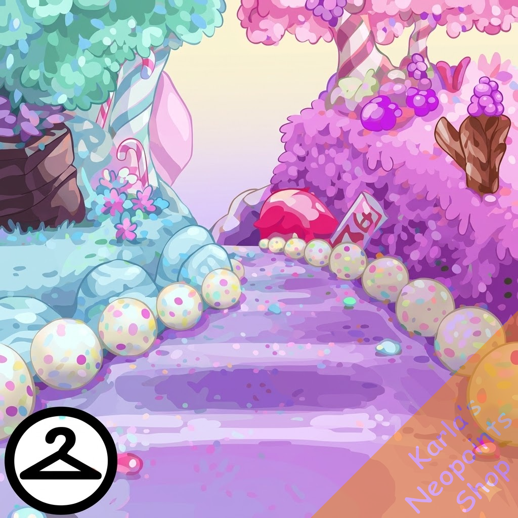 Magical Land of Jelly Beans Background