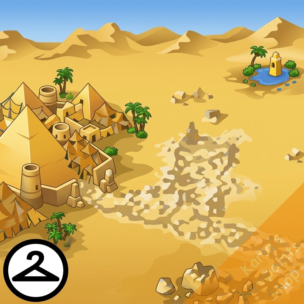 Lost Desert Game Board Background