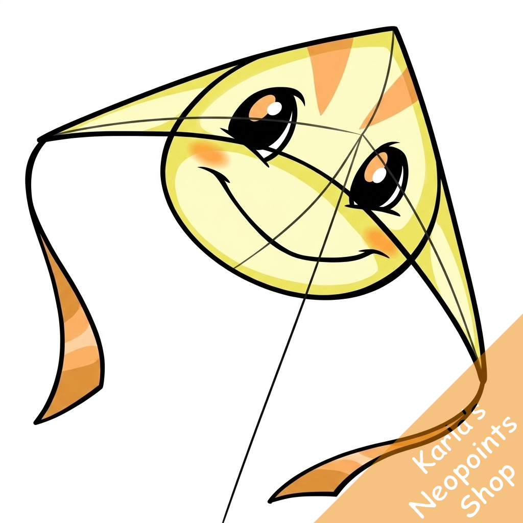 Yellow Poogle Kite