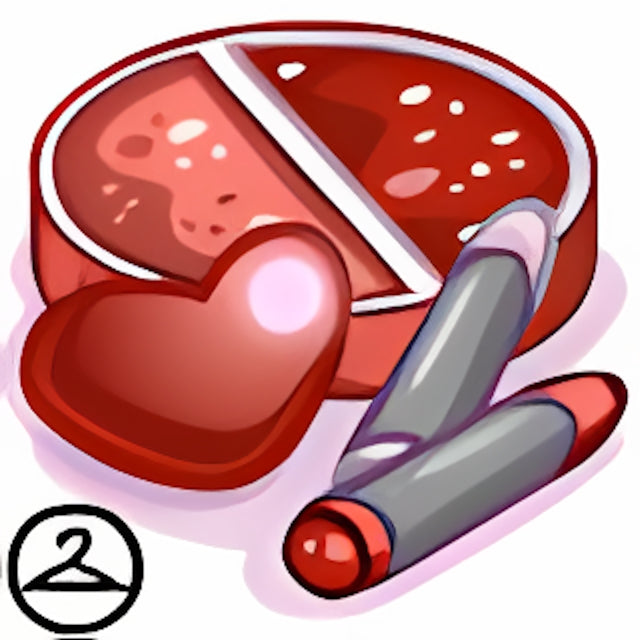 Dyeworks Dark Red: Valentine Clown Makeup