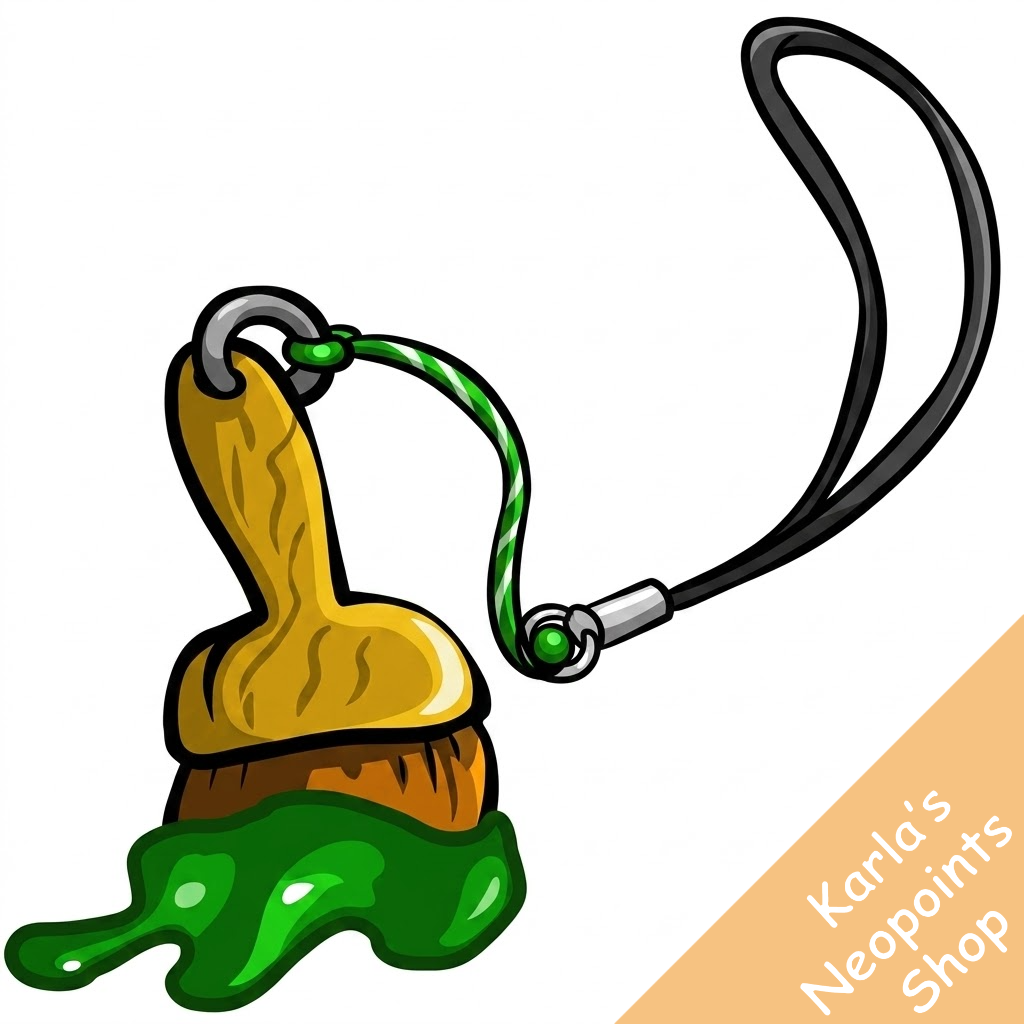 Green PaintBrush Collectable Charm