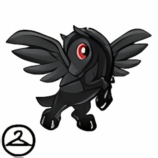 Flying Black Alabriss Petpet Companion Foreground