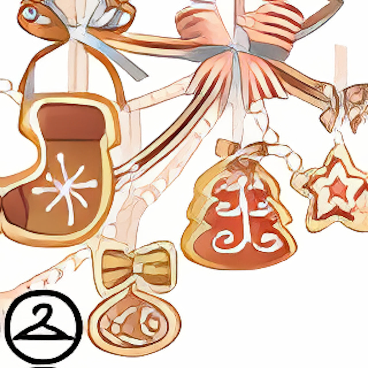 Dyeworks Brown: Sugar Icing Holiday Cookies Garland