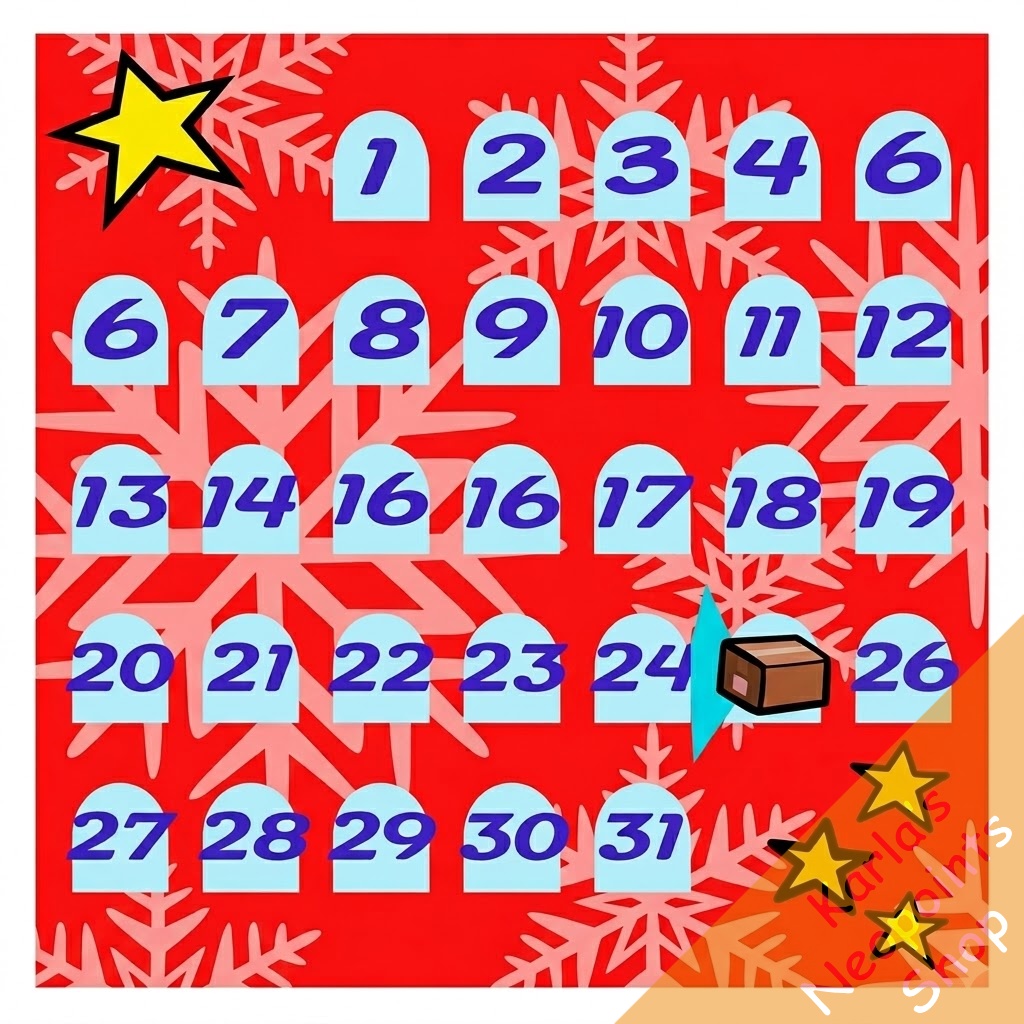 Snowflake Chocolate Advent Calendar