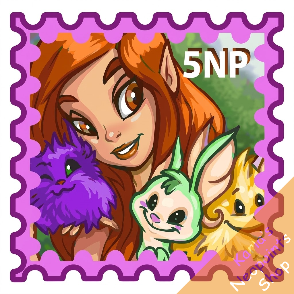 Faerieland Petpet Shopkeeper Stamp