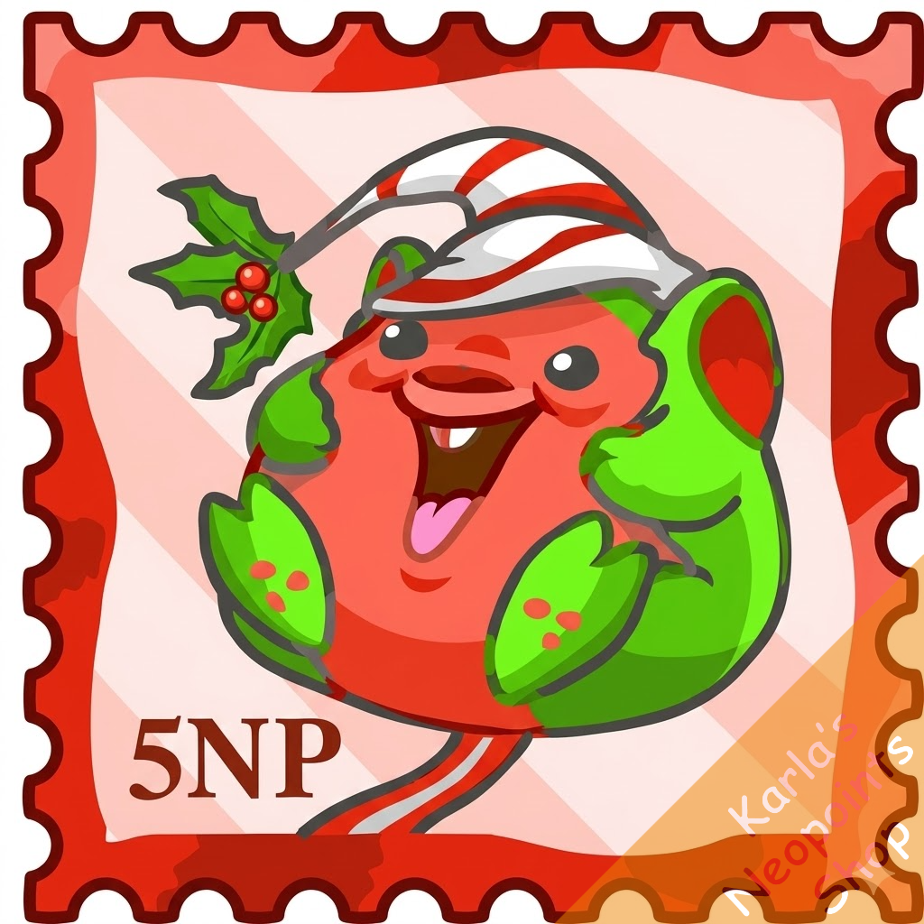 Christmas Meerca Stamp