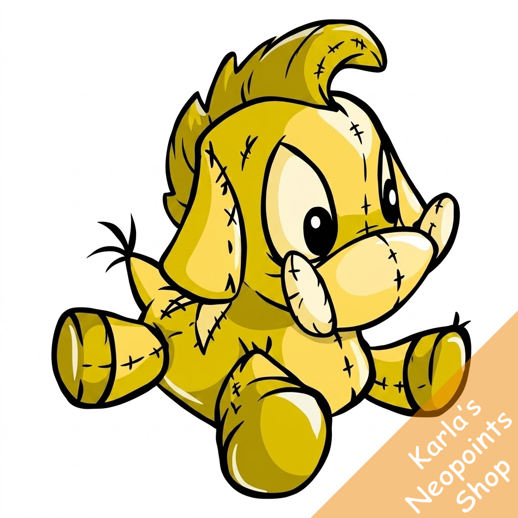 Gold Moehog Plushie
