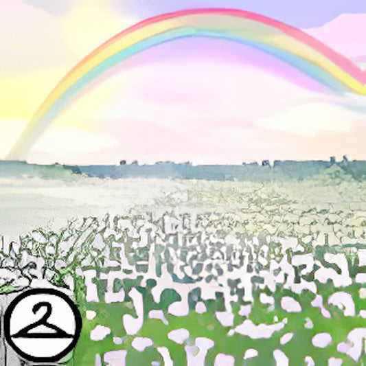 Dyeworks Lavender: Rainbow Field Background